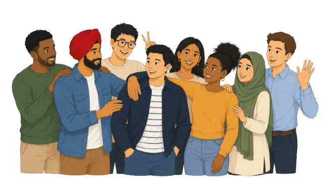 Friends gathering